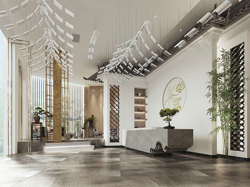 輕奢風格足浴店裝修設計效果圖