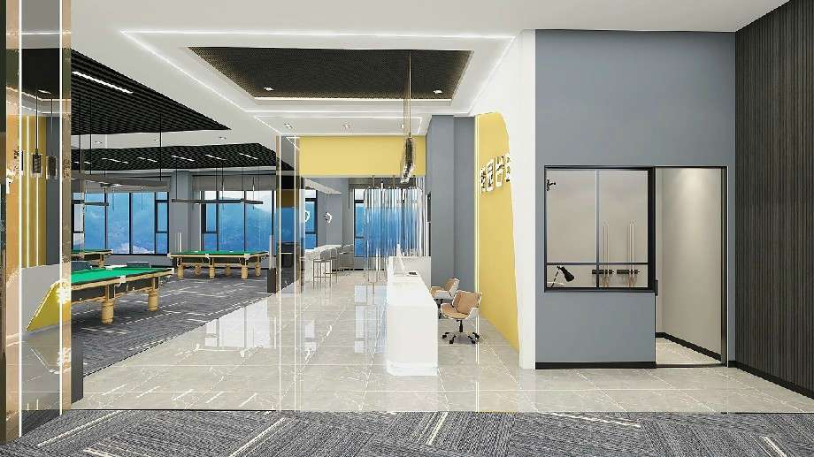 臺球會所裝修設(shè)計(jì)效果圖