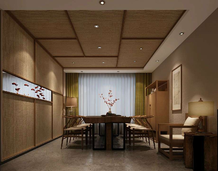 中式風(fēng)格茶葉店裝修設(shè)計(jì)效果圖