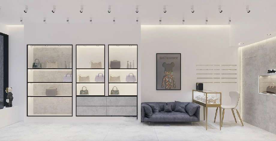 女士包包專賣店裝修設(shè)計效果圖