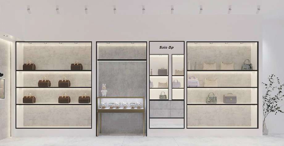 女士包包專賣店裝修設(shè)計效果圖