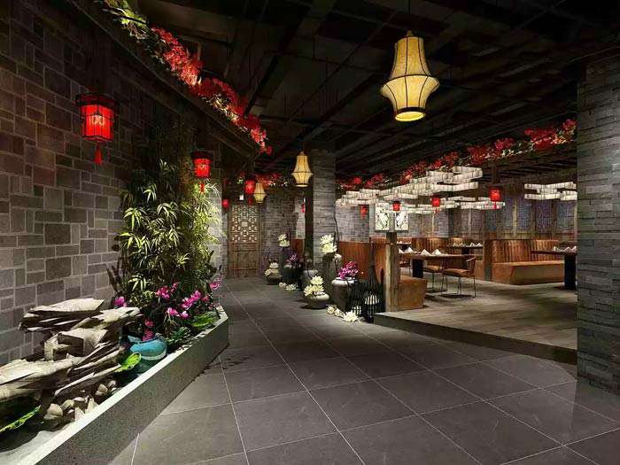 650平米中餐館裝修設計效果圖