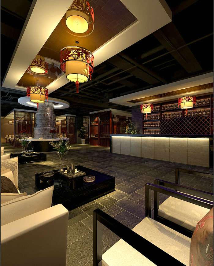 500平開封市火鍋店裝修設(shè)計(jì)效果圖