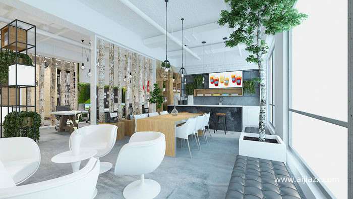 450平方電子商務辦公室裝修效果圖