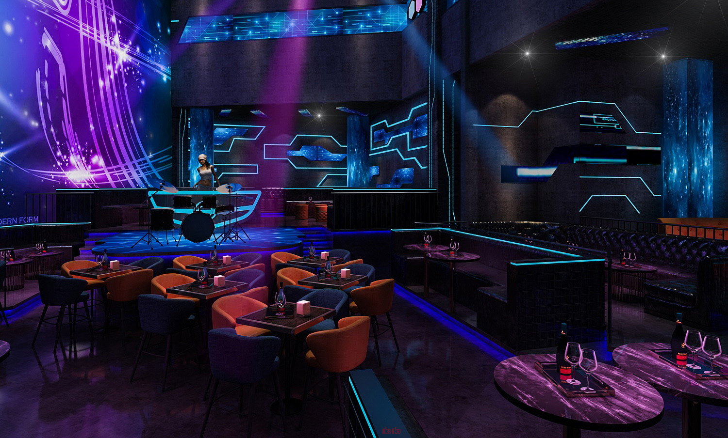 鄭州酒吧裝修設計效果圖