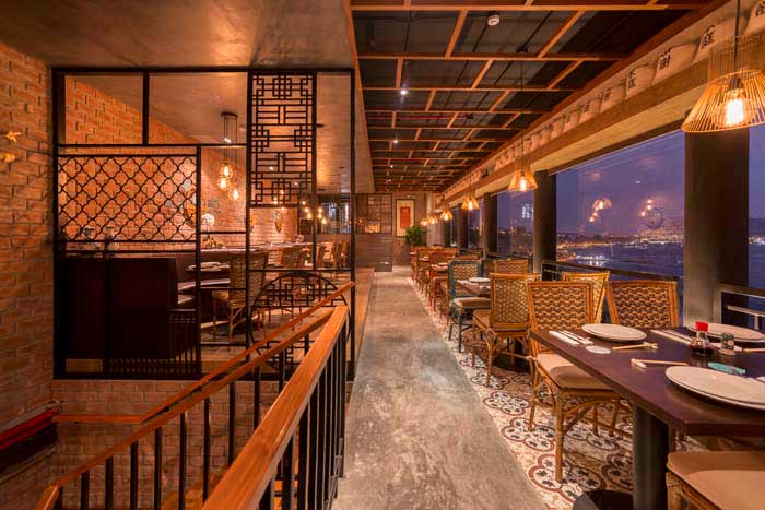 600m2焦作精品中餐廳設計裝修效果圖