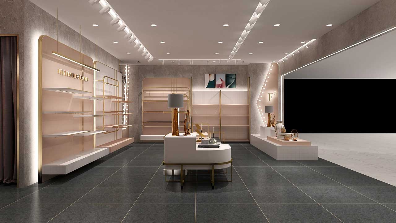 商場(chǎng)女鞋專(zhuān)賣(mài)店裝修設(shè)計(jì)效果圖