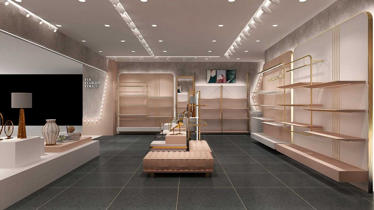 商場(chǎng)女鞋專(zhuān)賣(mài)店裝修設(shè)計(jì)效果圖