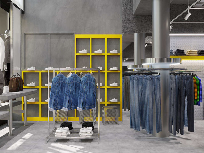 80平米極簡(jiǎn)風(fēng)格臨街服裝店設(shè)計(jì)