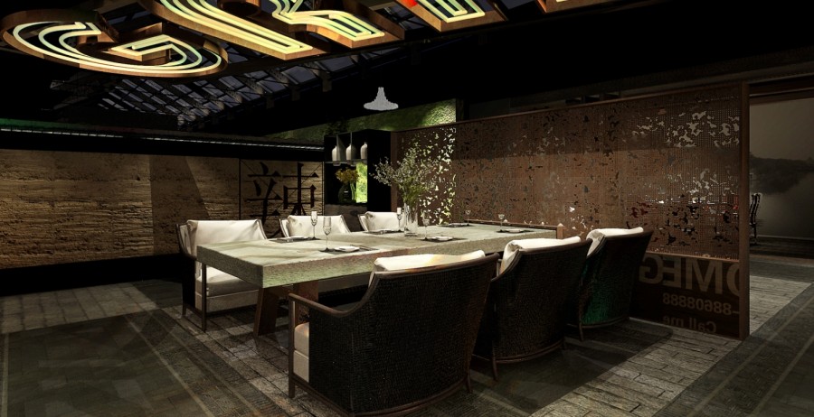 600平方烤肉店面裝修設(shè)計效果圖