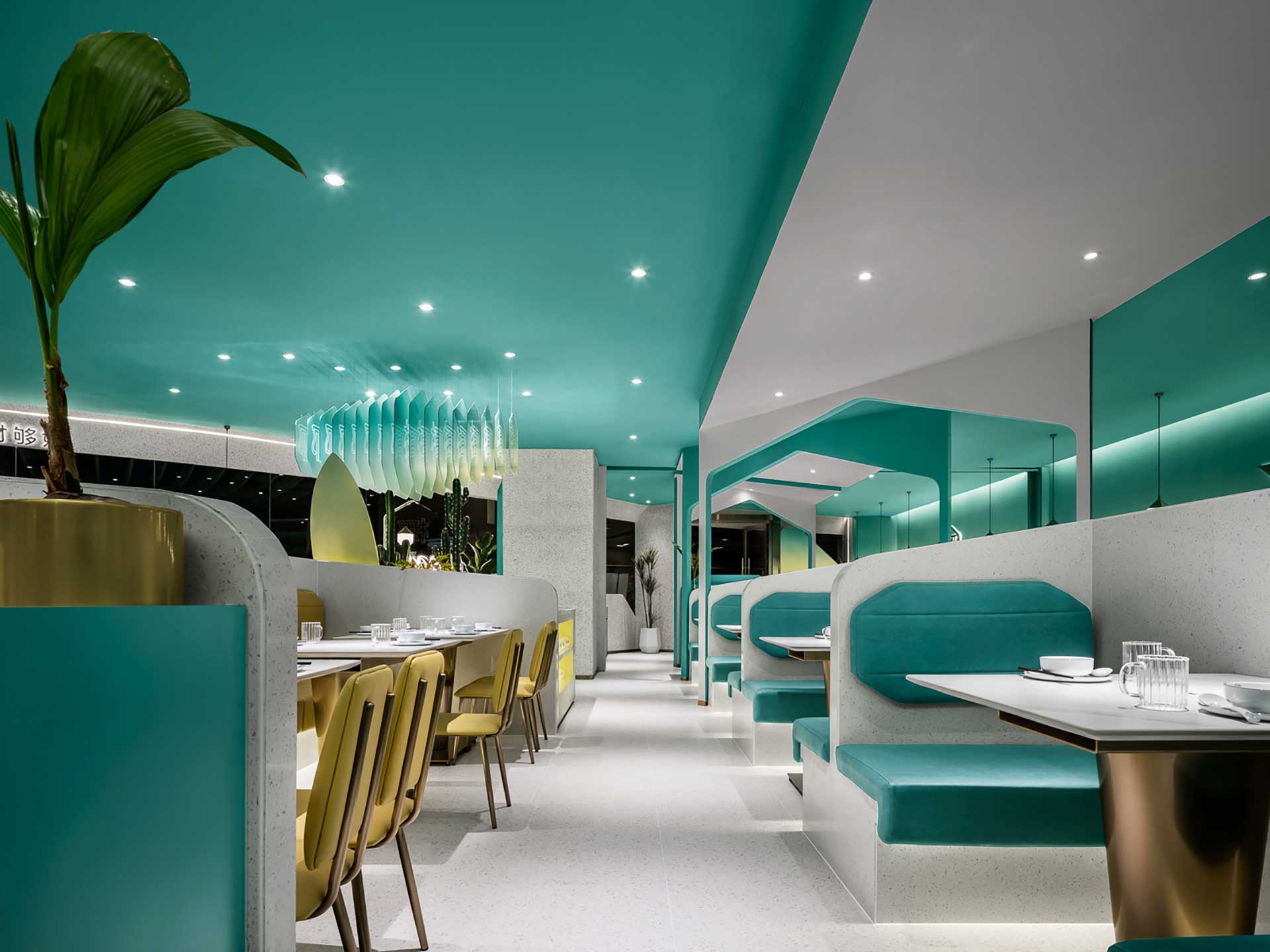 210平米特色餐廳設計裝修效果圖