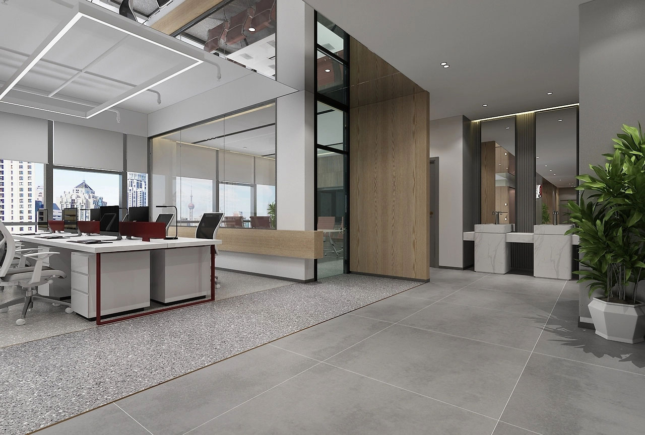 280平米鄭州辦公室裝修設(shè)計方案效果圖