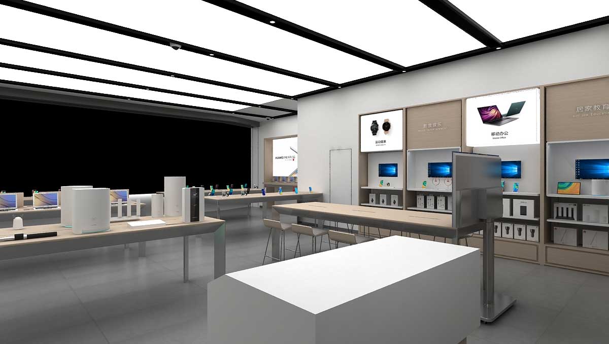 200平米華為手機(jī)店設(shè)計裝修效果圖