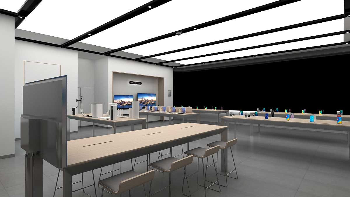 200平米華為手機(jī)店設(shè)計裝修效果圖