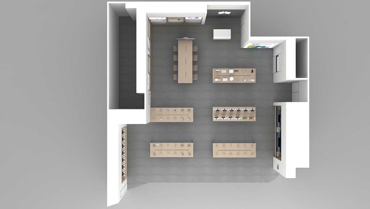 200平米華為手機(jī)店設(shè)計裝修效果圖