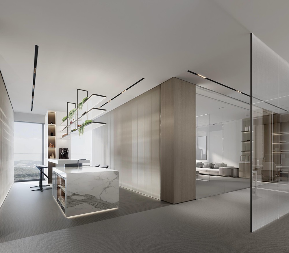 1200平米企業(yè)總部辦公室設(shè)計效果圖