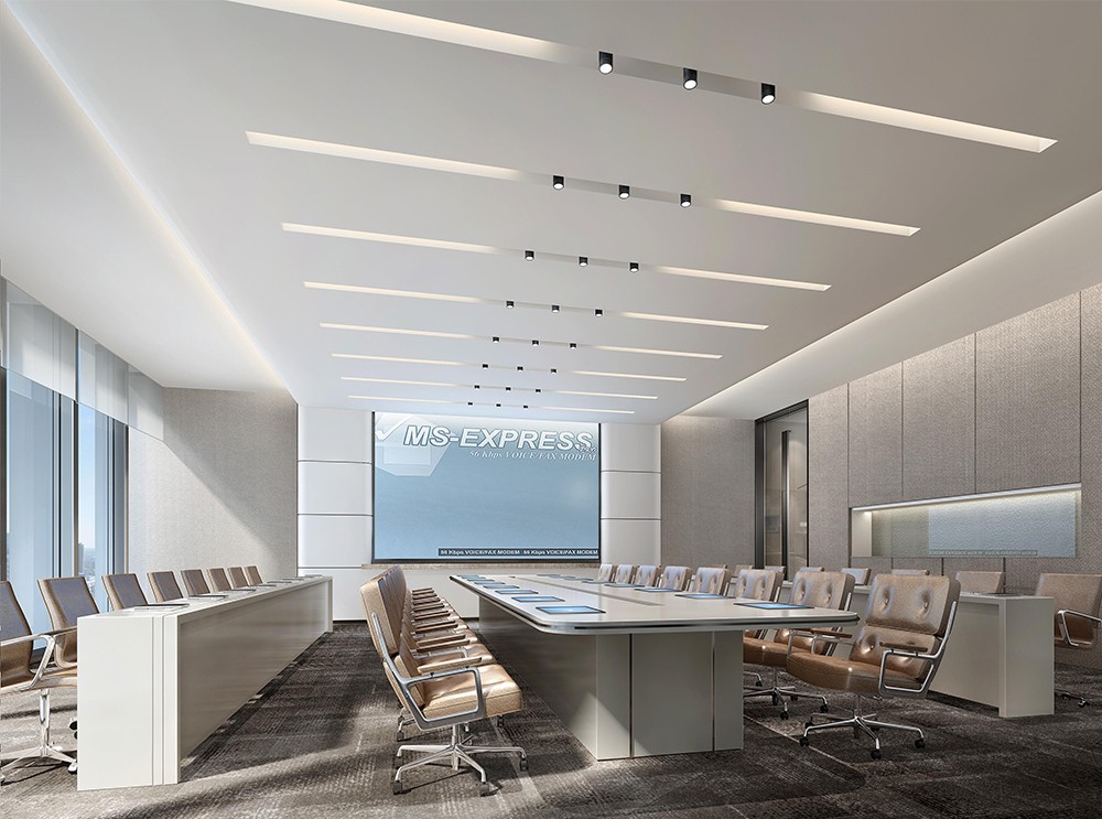 1300平米地產(chǎn)公司辦公樓設計效果圖