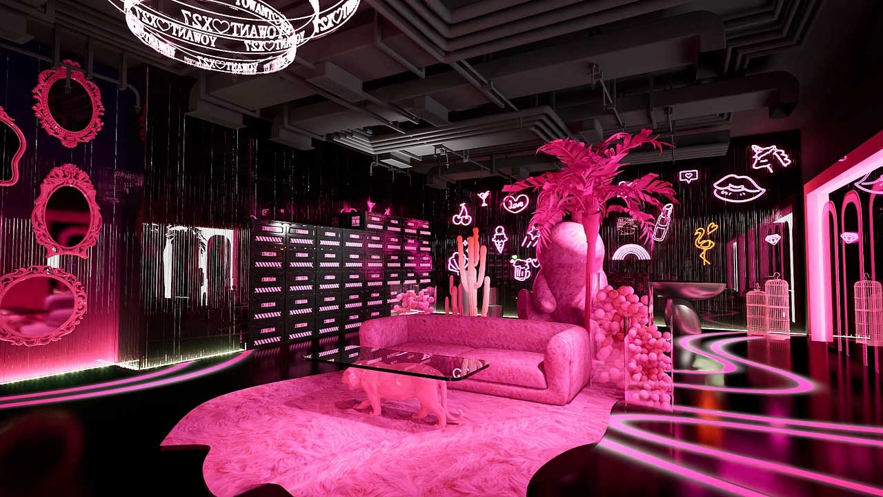 85平米鄭州直播間設(shè)計(jì)效果圖