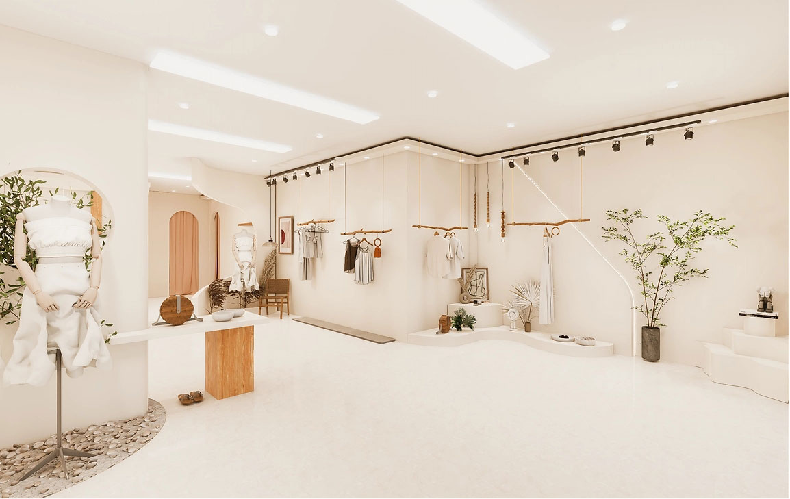 200平米鄭州服裝門店直播間設(shè)計(jì)效果圖