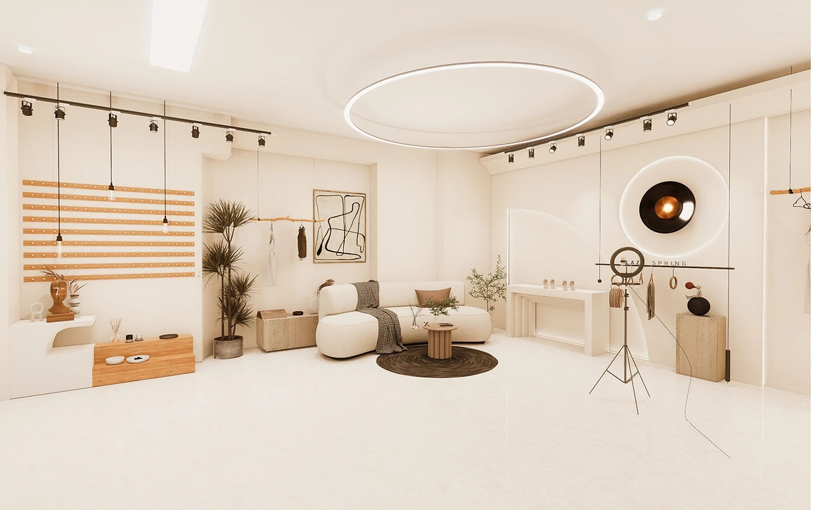 200平米鄭州服裝門店直播間設(shè)計(jì)效果圖