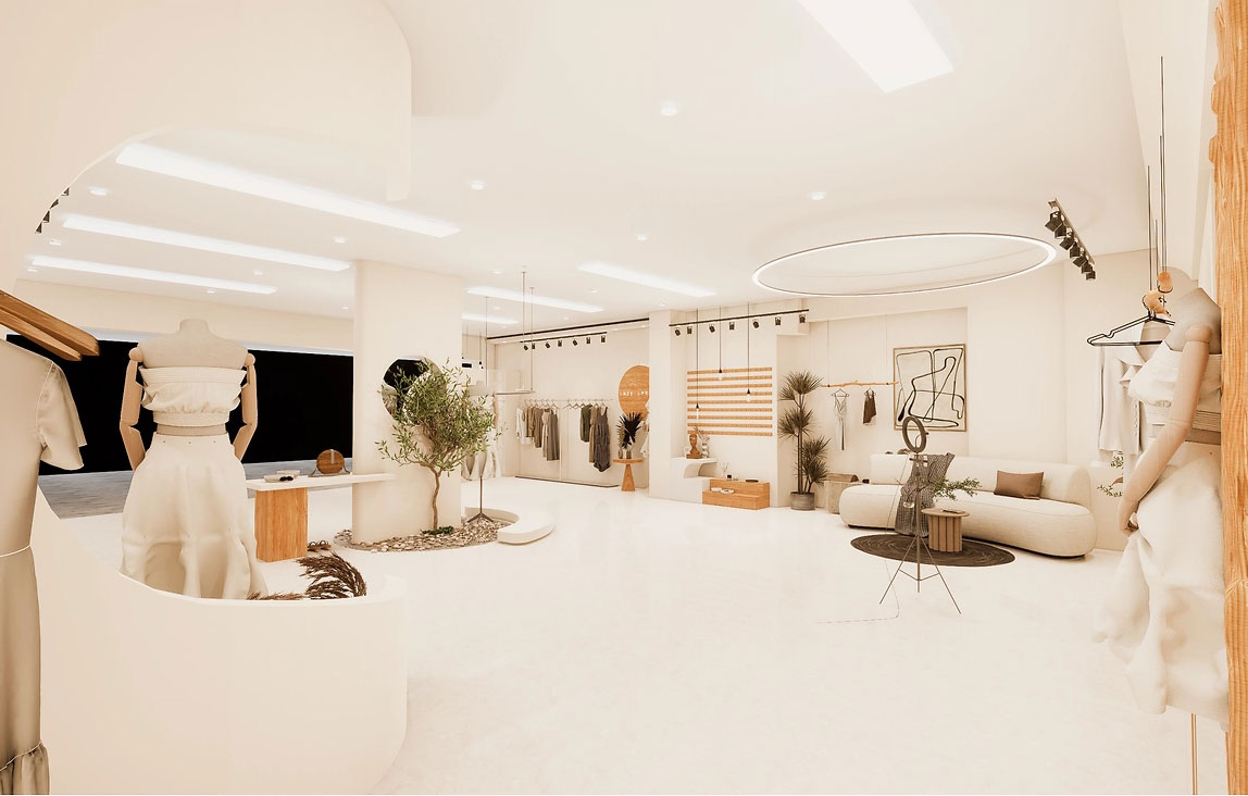 200平米鄭州服裝門店直播間設(shè)計(jì)效果圖