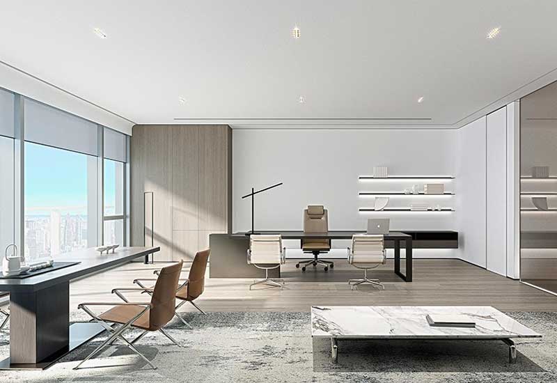 鄭州辦公室裝修設計費是否值得?施工落地效果參考