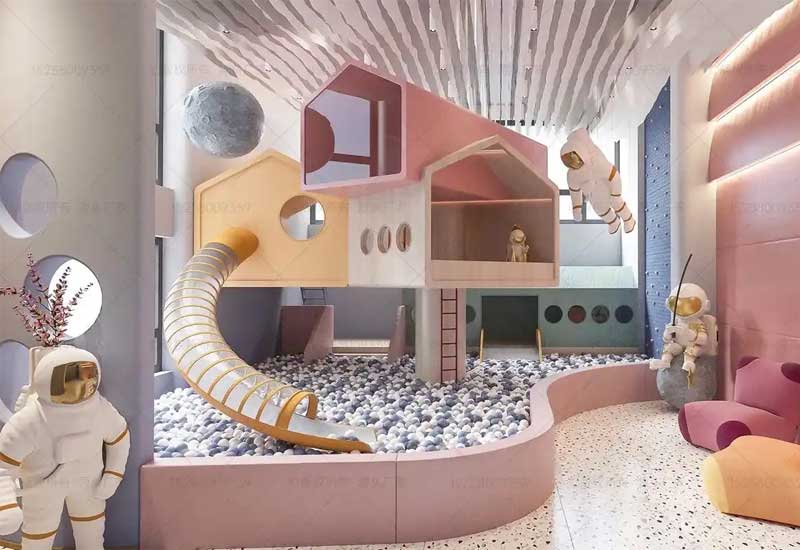 鄭州兒童樂園裝修設計:滑梯安全護欄設計與家長監控區