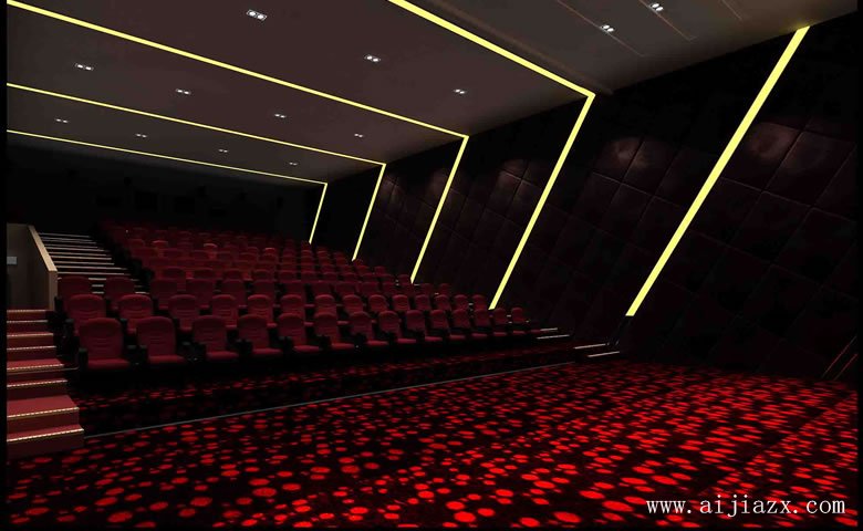 時尚流行的電影院中型觀眾廳裝修效果圖